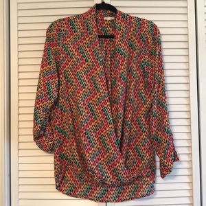 Pleione patterned multi color blouse.